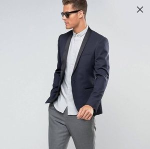 Navy Tuxedo blazer Jacket